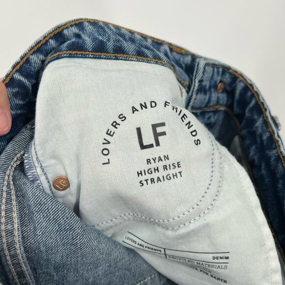 Lovers and Friends Ryan High Rise Loose Straight Jeans in San Sebastián - Picture 9 of 12